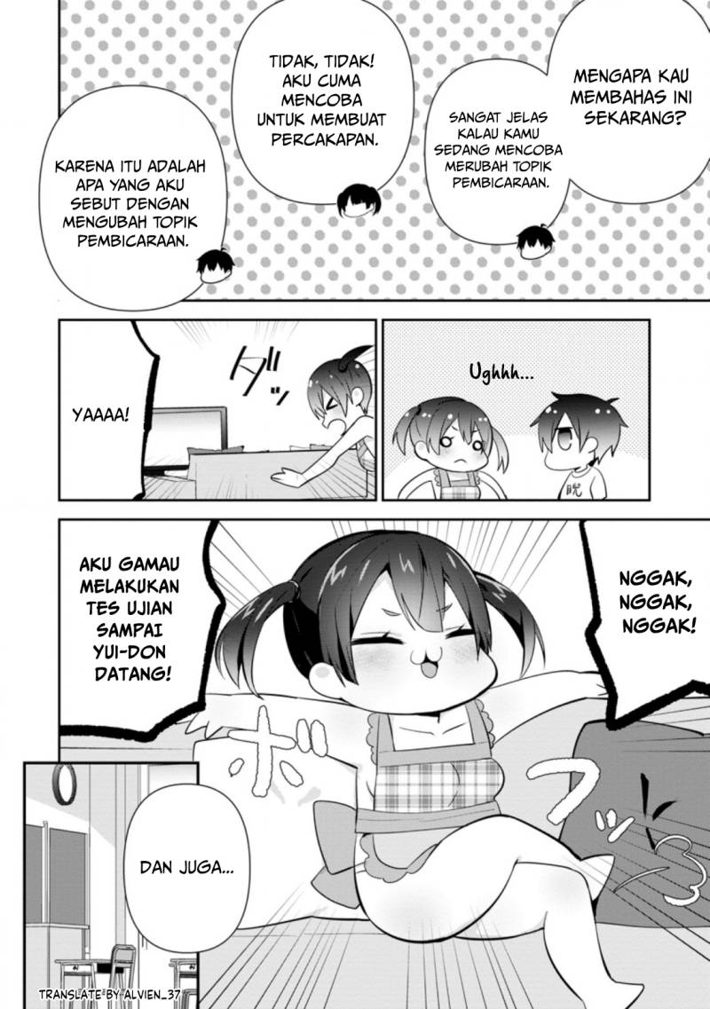 The Cute Girl Sitting Next to Me Is Trying to Make Me Fall in Love With Her as a Way to Ridicule Me Chapter 12 Bahasa Indonesia